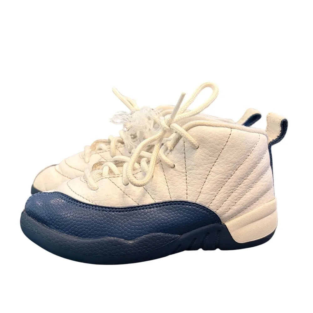 Nike Air Jordan 12 Retro French Blue Toddler Size 10C Shoes 850000-114
